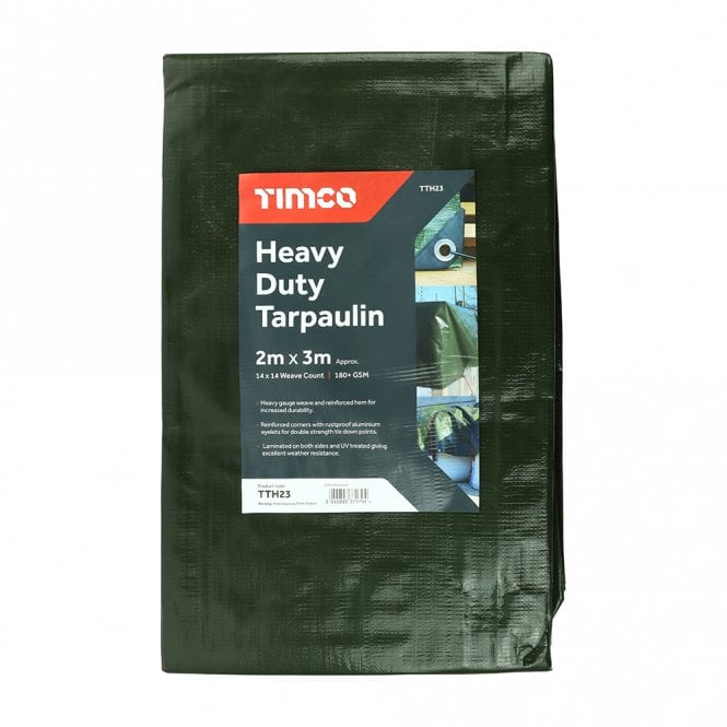 Timco Tarpaulin Stack Sheet Ground Sheet Heavy Duty 2 x 3 Metres TTH23