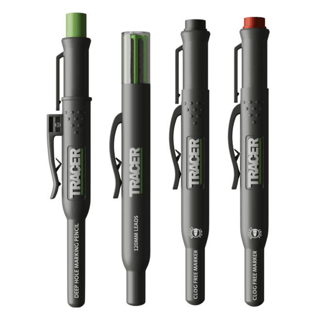 Tracer AMK4 4 Piece Construction Marking Kit Deep Hole Pencil