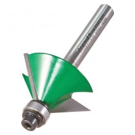 C049X1/4TC 1/4" Shank Self Guided Chamfer Angle=45 degrees x 12.7mm Cut