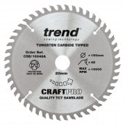 CSB/16048A 160mm x 48 Teeth Craft Pro Circular Saw Blade Fine Finish