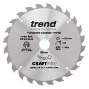 CSB/23524 Craft Pro Circular Saw Blade 235MM X 24T X 30MM For Wood