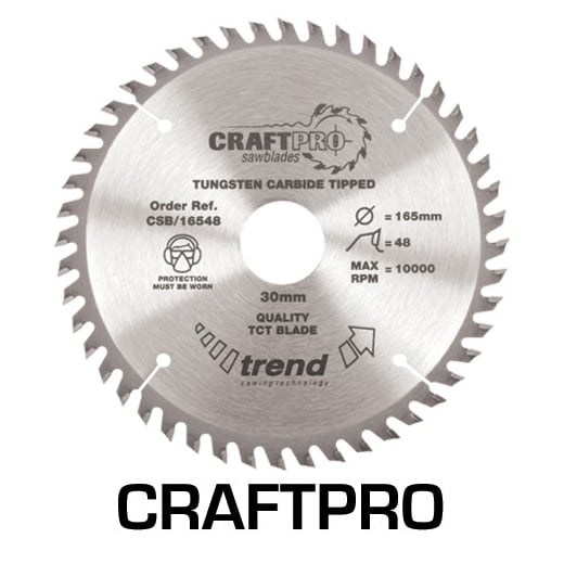 Trend CSB/25048 Craft Pro Circular Saw Blade 250MM X 48T X 30MM For Wood
