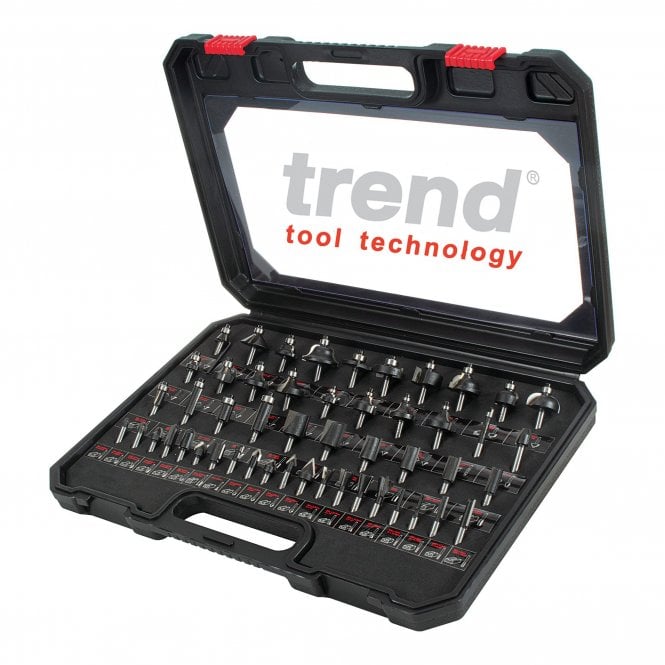 Trend SET/SS50X1/4TC 1/4 Inch Shank 50 Piece Router Cutter Starter Set