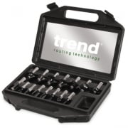 SET/SS9X1/2TC 15 Piece 1/2" Shank Router Cutter Set