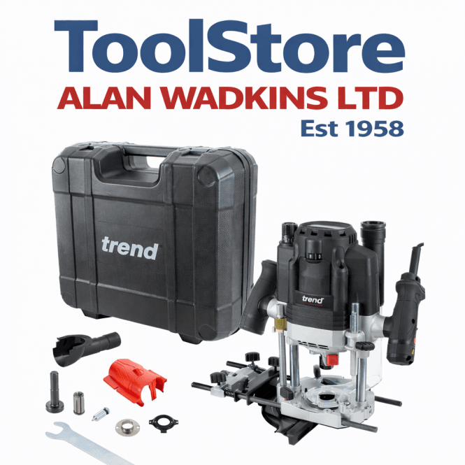 Trend T8EK Dual Mode Plunge Router 1/2 Plunge Router 2200 Watt 240v