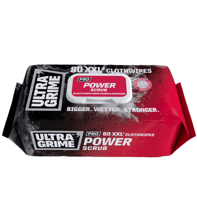 Ultra Grime Power Scrub Hand Wipes XXL Cloth wipes 80 Pieces