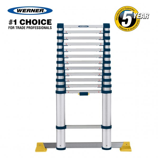 Werner Telescopic Rung Space Extension Ladder 3.8m 30113820 