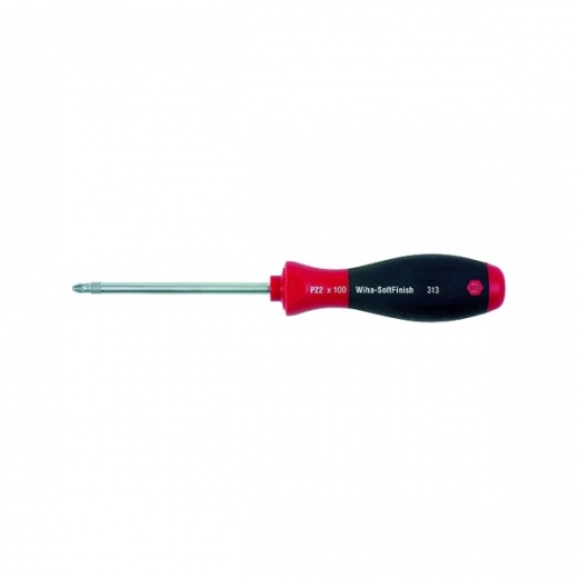 Wiha SoftFinish Pozidriv Screwdriver with Round Blade